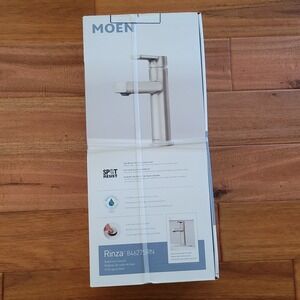 Moen Rinza 84627SRN Spot Resist Brushed Nickel 1-Handle High Arc Bathroom Faucet